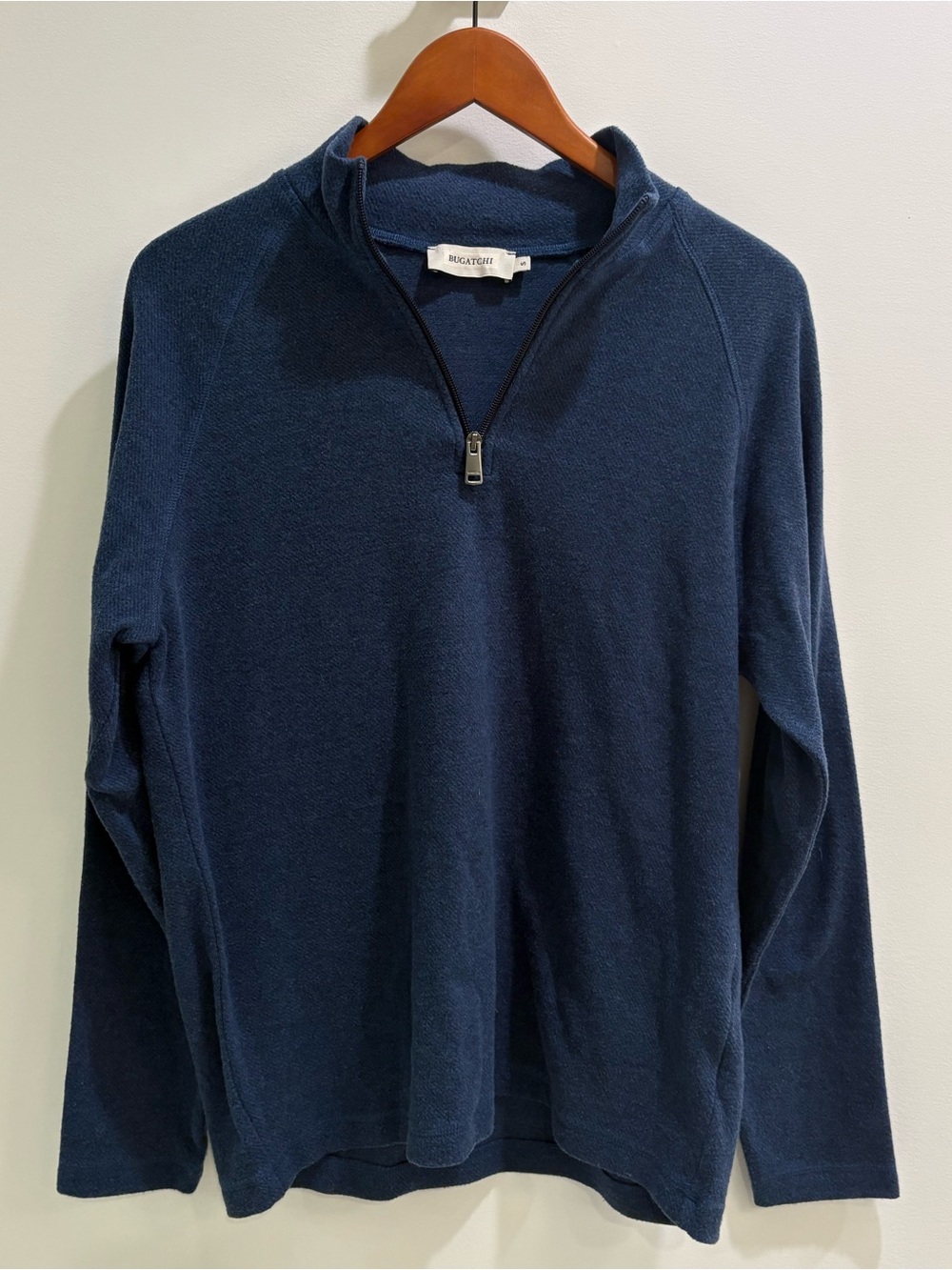 Bugatchi Men’s Navy Half-Zip Sweater